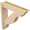 Ekena Millwork 5 1/2-in W x 22-in D x 22-in H Funston Trad Rough Cedar Woodgrain TimberThane Outlooker, Primed Tan OUTUR055X22X22FST04RCPR - alternate 4